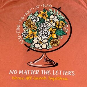 DePauw University Panhellenic recruitment shirt